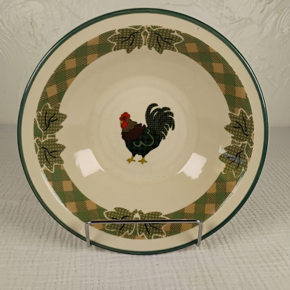 International China Rooster Morn Soup Bowl Julie Ingleman Farmhouse Chicken